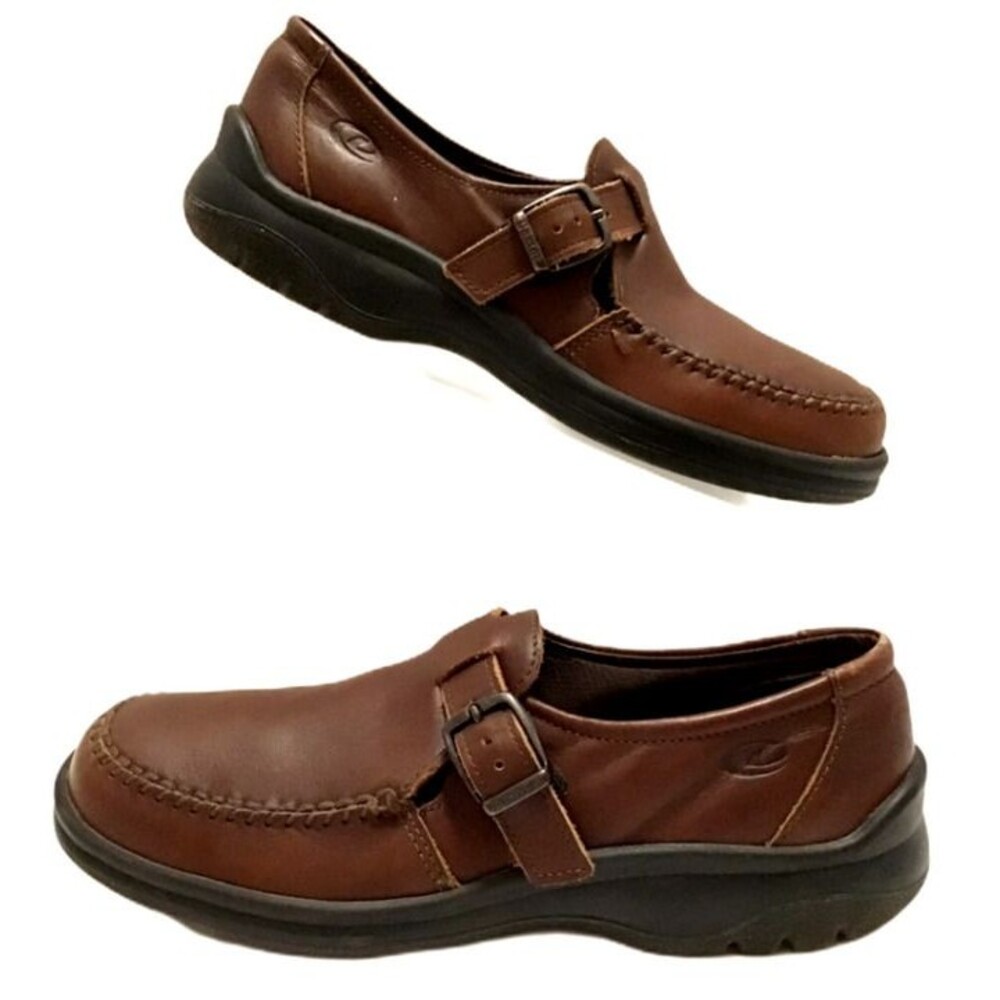 Dexter Comfort Mary Jane Shoes Sz 8N 8 Narrow Brown Leather Moc Toe